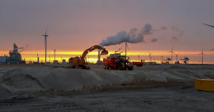 Zelfs de lucht kiest voor ‘Elzinga geel’!