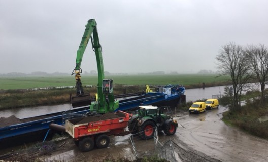 Werkzaamheden voor Elzinga Loon- en Grondverzet in Aduard in volle gang