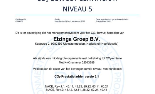 CO2-prestatieladder niveau 5 certificering