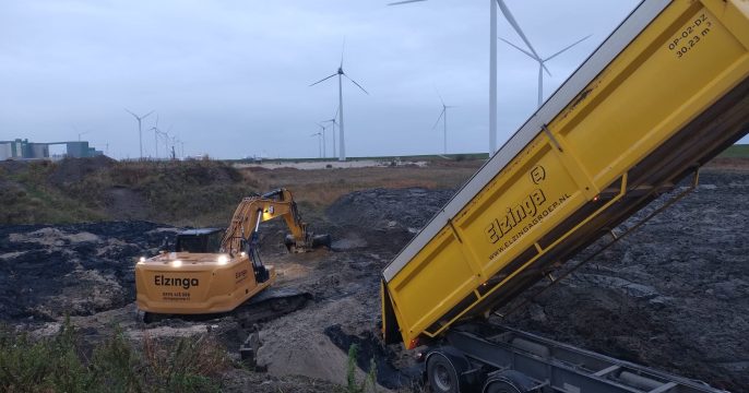 Baggerdepots opruimen